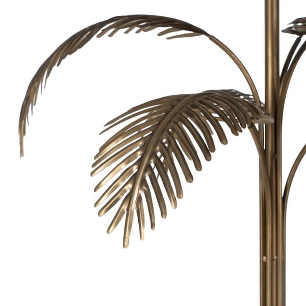 Black and Gold Palm Tree Floor Lamp