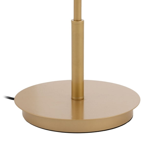 Lámpara de pie de diseño contemporáneo Decoración para el hogar Blanco y dorado