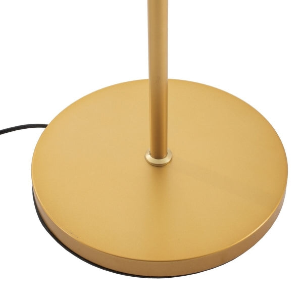 Lámpara de pie de diseño contemporáneo Decoración para el hogar Vidrio y metal dorado: agregue un toque de modernidad a su interior