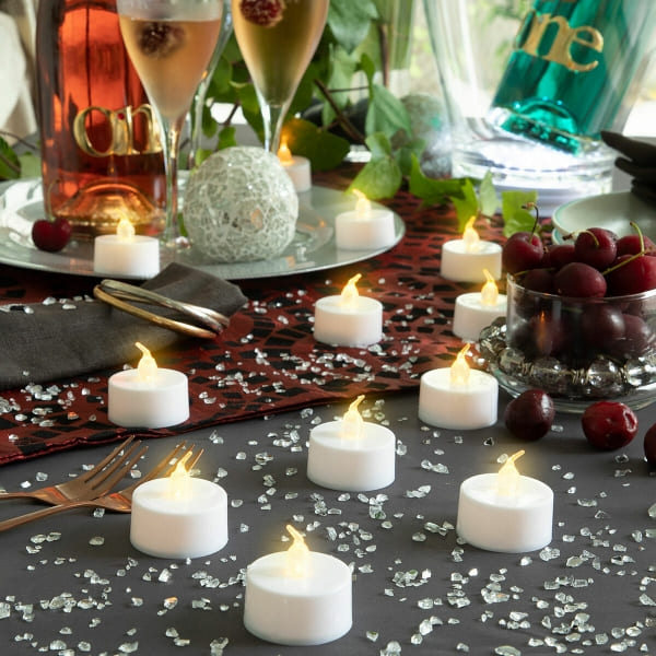 Lot de 12 Bougies Décoratives Électriques pour une Ambiance Chaleureuse