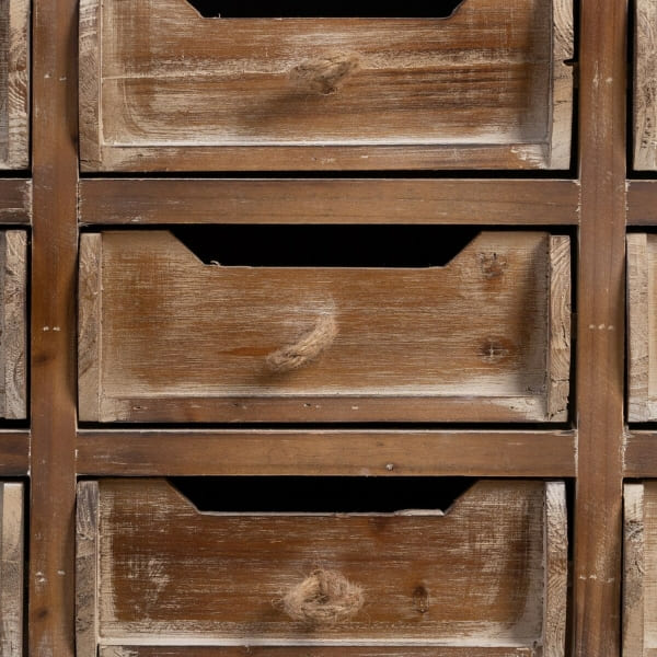 Mueble de Entrada con Cajones de Madera Patinada (80 x 36 x 90 cm)