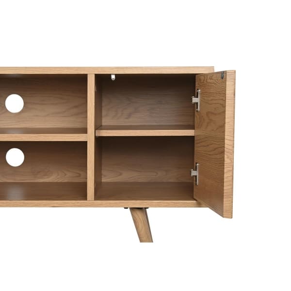 Mueble de televisión escandinavo de madera marrón