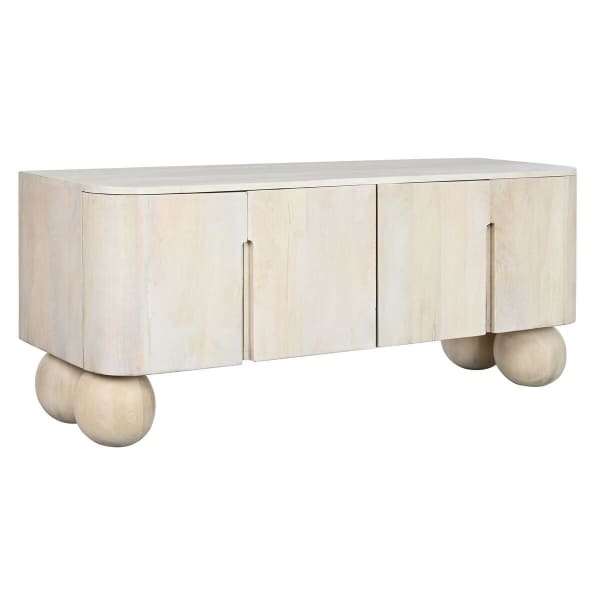 Bahut Atypique en Bois de Manguier Blanc (140 x 40 x 58 cm)