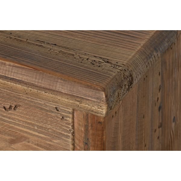Mueble TV oriental de madera reciclada marrón
