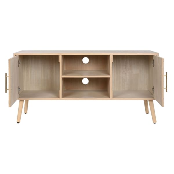 Mueble TV escandinavo de madera natural