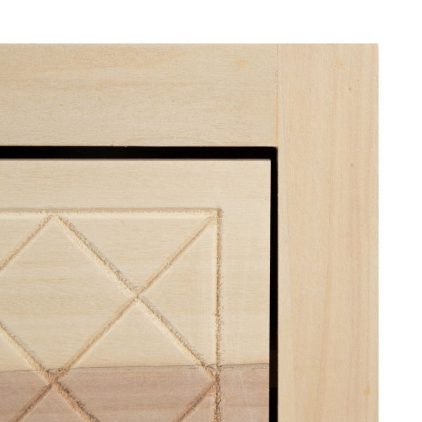 Soporte de TV de diseño escandinavo para decoración del hogar en madera natural