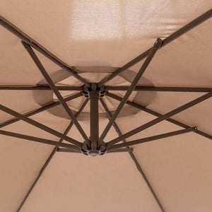 Parasol Déporté Inclinable Rotatif Home Decor Taupe
