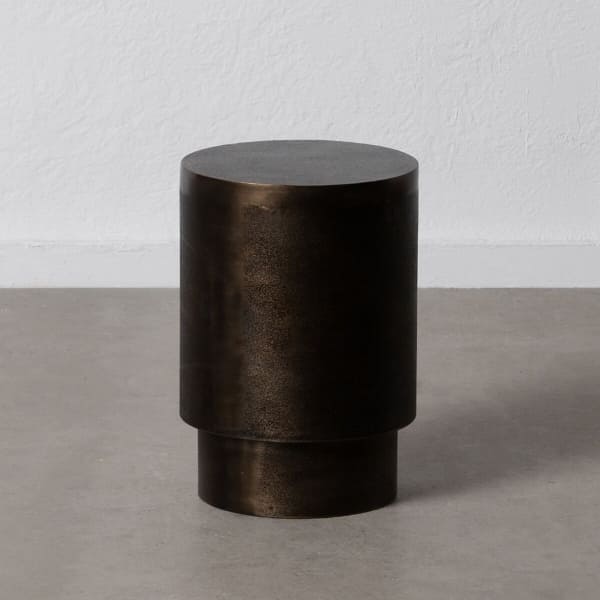 Table d'Appoint Cylindre de Bronze