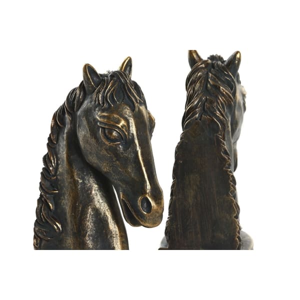 Horse Design Bookends in Copper Resin (23 x 9 x 19 cm)