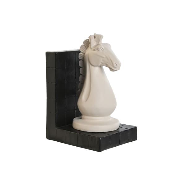 Black and White Wooden Chess Set Book Holder