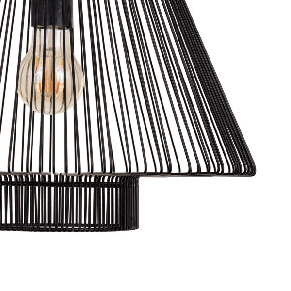 Suspension Luminaire Design Loft Home Decor Fer Noir