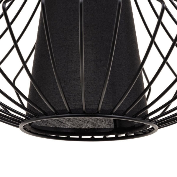 Lámpara colgante Design Loft en metal negro Home Decor