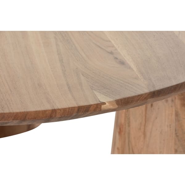 3 Legs Round Coffee Table in Natural Acacia