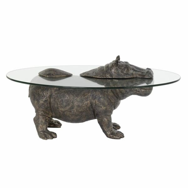 Table Basse Hippopotame Brun Sous l'Eau (80 x 50 x 37 cm)