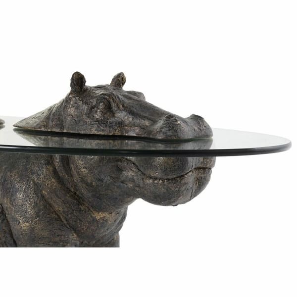 Table Basse Hippopotame Brun Sous l'Eau (80 x 50 x 37 cm)