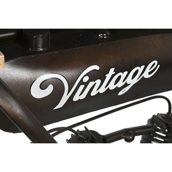 Unidad de consola para motocicleta, bicicleta vintage en madera y metal negro