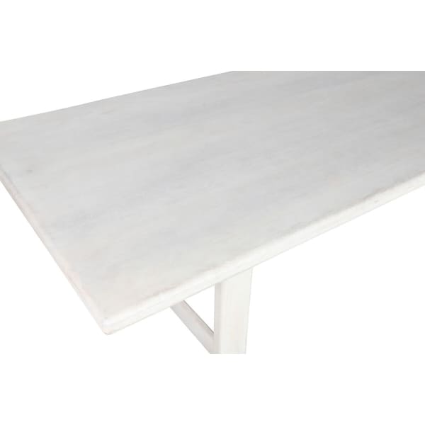 Grande Table Moderne en Bois Massif Blanc