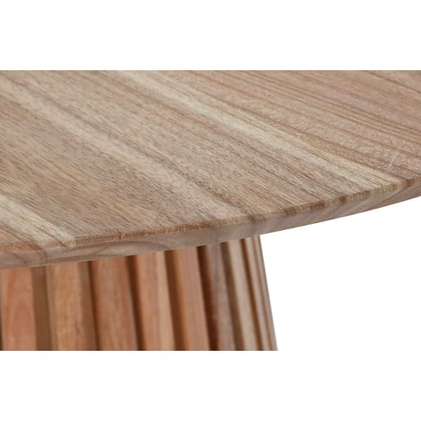 Round Dining Table in Natural Mindi Wood (120 x 120 x 75 cm)