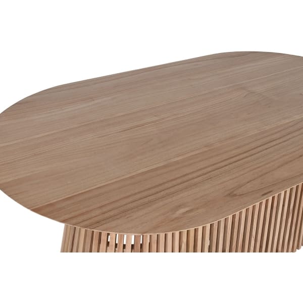 Mesa de comedor ovalada de madera marrón de Mindi