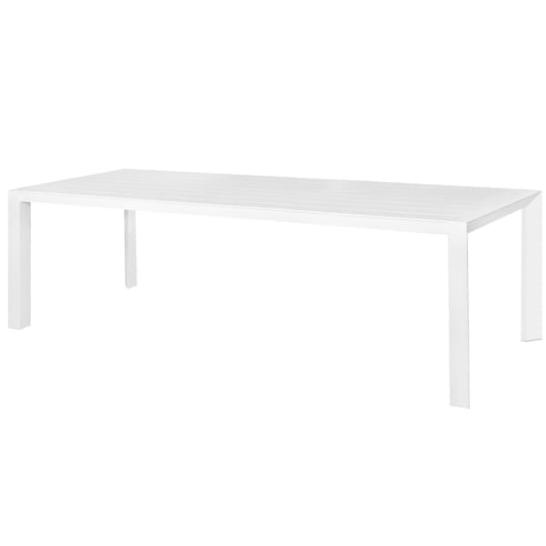 Grande Table de Jardin en Aluminium Blanc 280 x 100 x 75 cm
