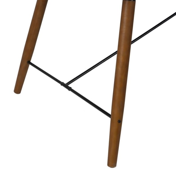 Mesa de comedor de hierro y madera negra (180 x 90 cm)