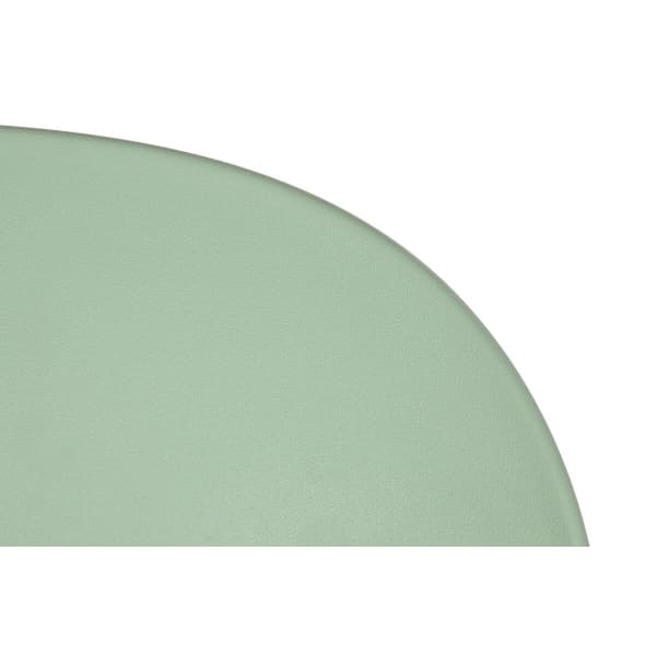 Taburete de diseño de metal verde