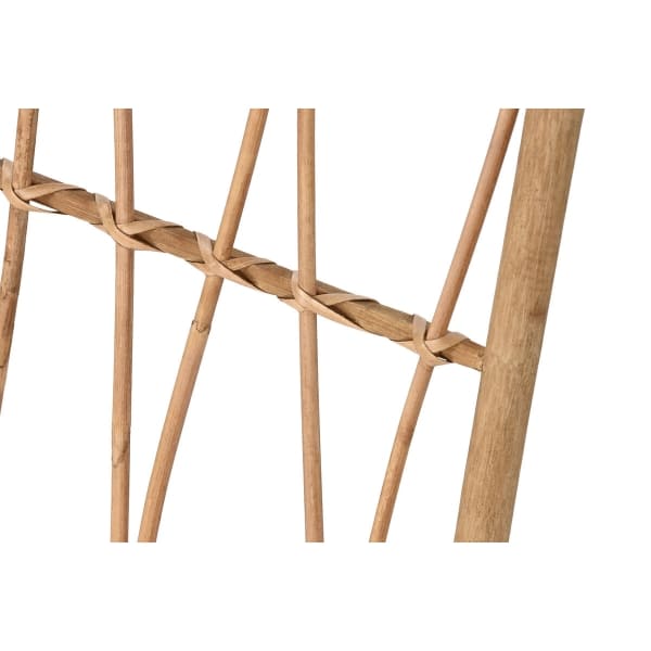 Cabecero exótico de bambú y ratán natural