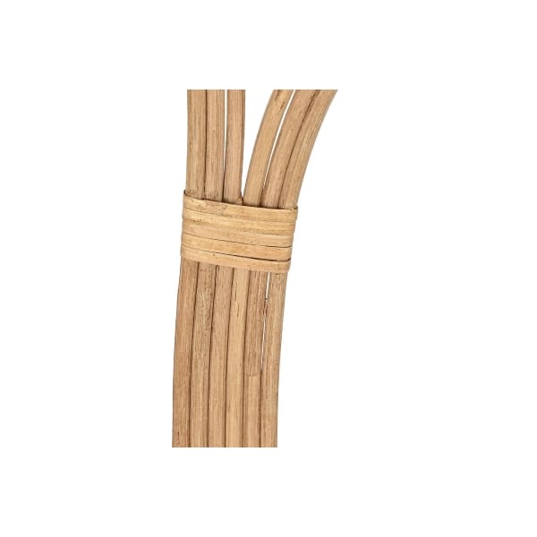Tête de Lit Demi-Cercle en Bambou et Rotin Naturel (180 x 2,5 x 80 cm)