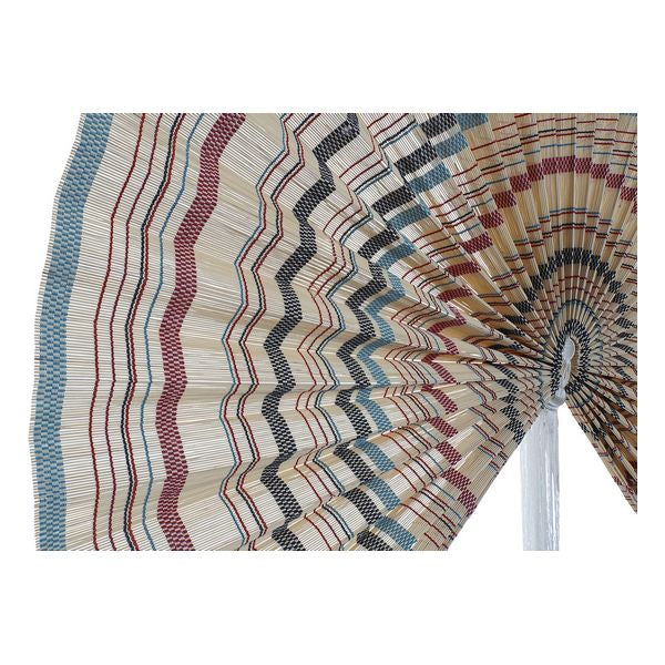 Décoration Murale Eventail en Bambou Multicolore Design Oriental