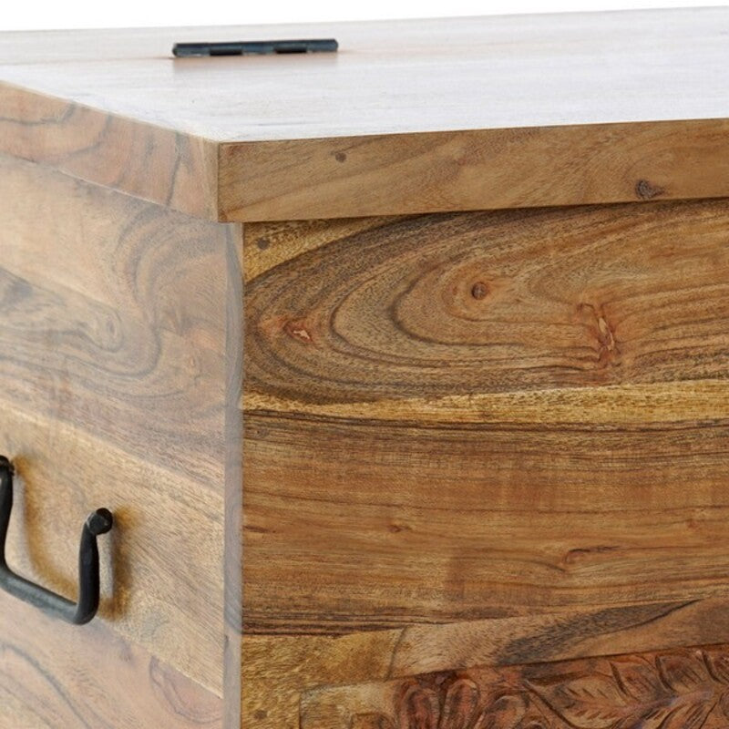 Cómoda de diseño africano en madera maciza de acacia Home Decor (90 x 41 x 45 cm)