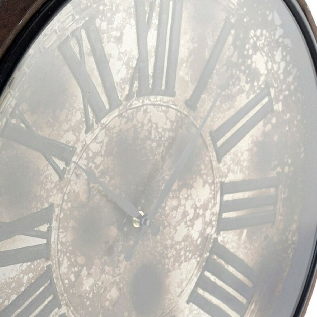 Reloj de pared de cristal de hierro de decoración del hogar vintage (42 x 23 x 63 cm)