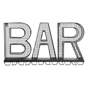 Door Hanger DKD Home Decor Bar Wine glasses Metal (62 x 12 x 33 cm)