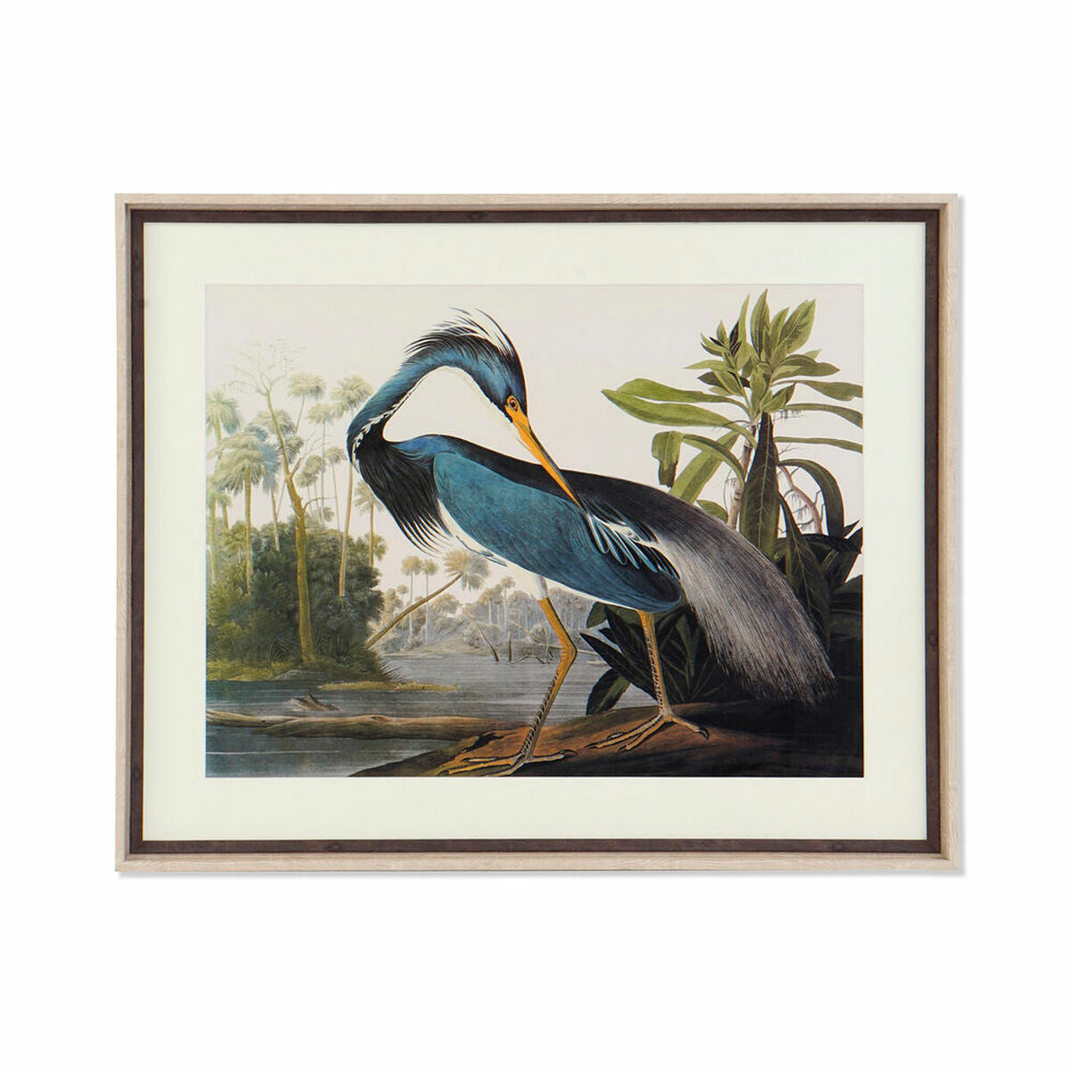 Marco de diseño de decoración del hogar de aves orientales (88 x 3,5 x 70 cm)