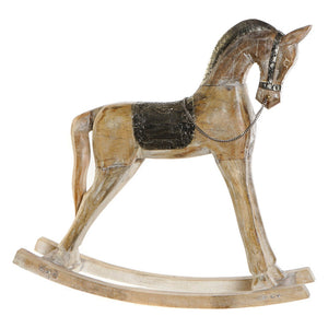 Rocking horse DKD Home Decor Metal Mango wood (61 x 15 x 61 cm)