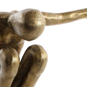 Decorative Figure DKD Home Decor Aluminium Marble Men (33 x 10 x 23 cm)