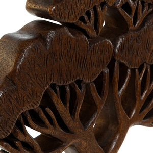 Figurine Décorative DKD Home Decor Bois d'acacia Arbre (1 pcs) (35 x 4 x 31 cm)