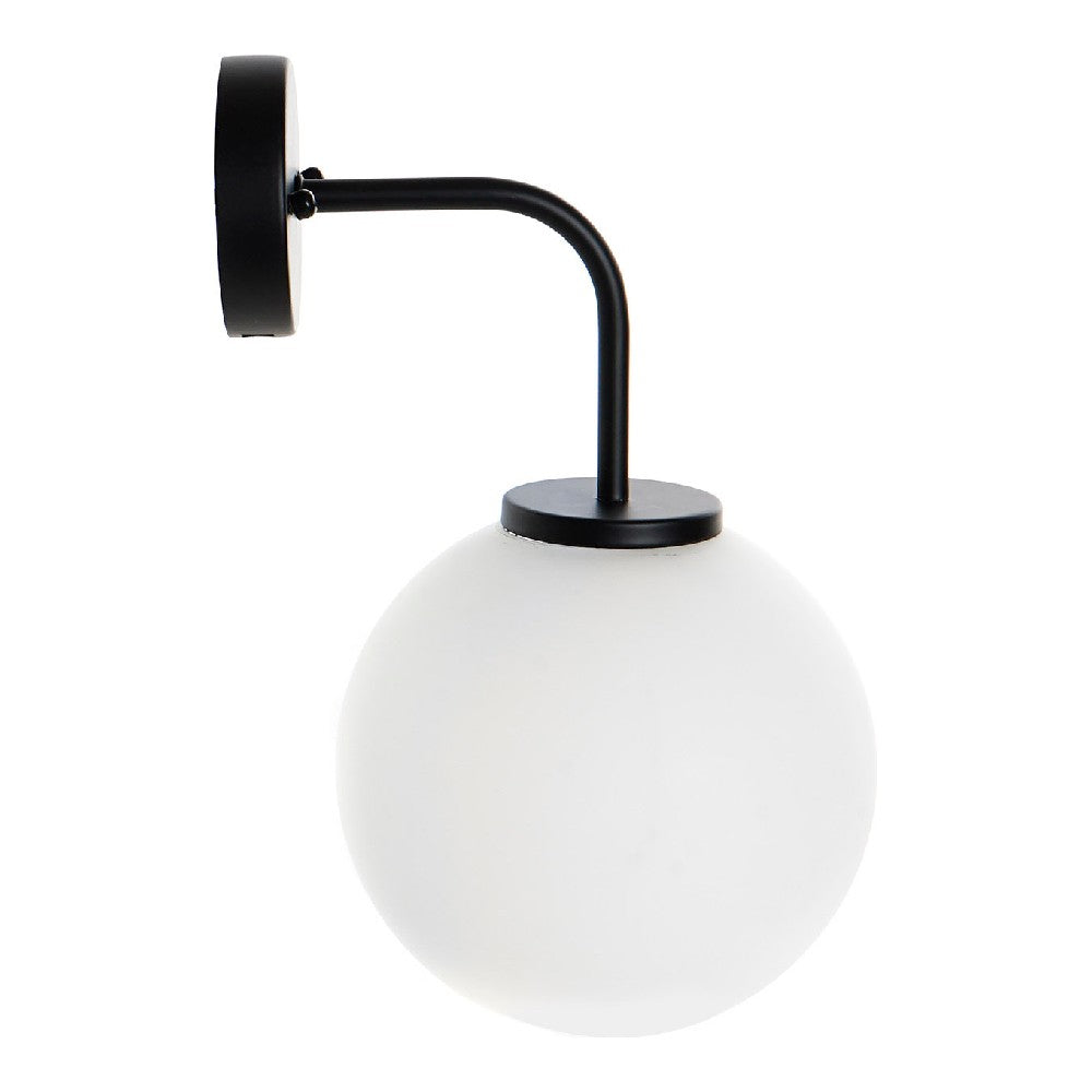 Wall Lamp DKD Home Decor White Black Metal Crystal (20 x 25 x 35 cm)