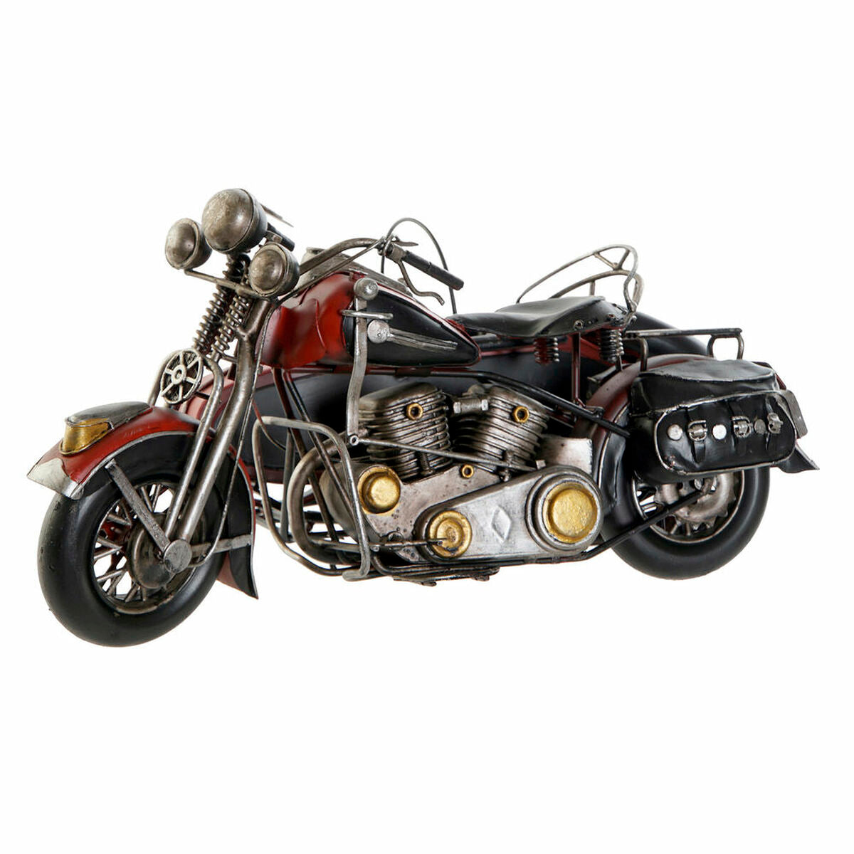 DKD Home Decor Decorativo Vehículo Vintage Moto (2 uds) (36 x 24 x 20 cm)