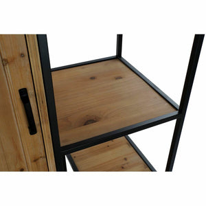 Étagère DKD Home Decor Sapin Naturel Noir Fer (80 x 40 x 180,5 cm)