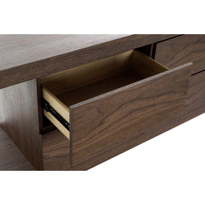 Buffet Design Moderne Home Decor Verre Bois MDF (160 x 45 x 80 cm)
