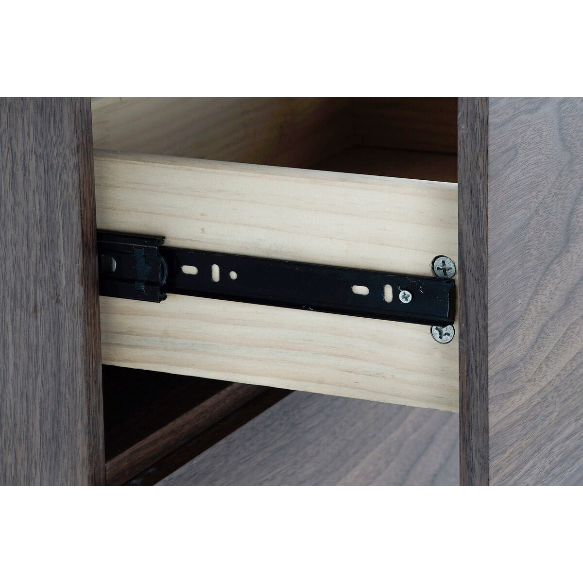 Buffet Design Moderne Home Decor Verre Bois MDF (160 x 45 x 80 cm)