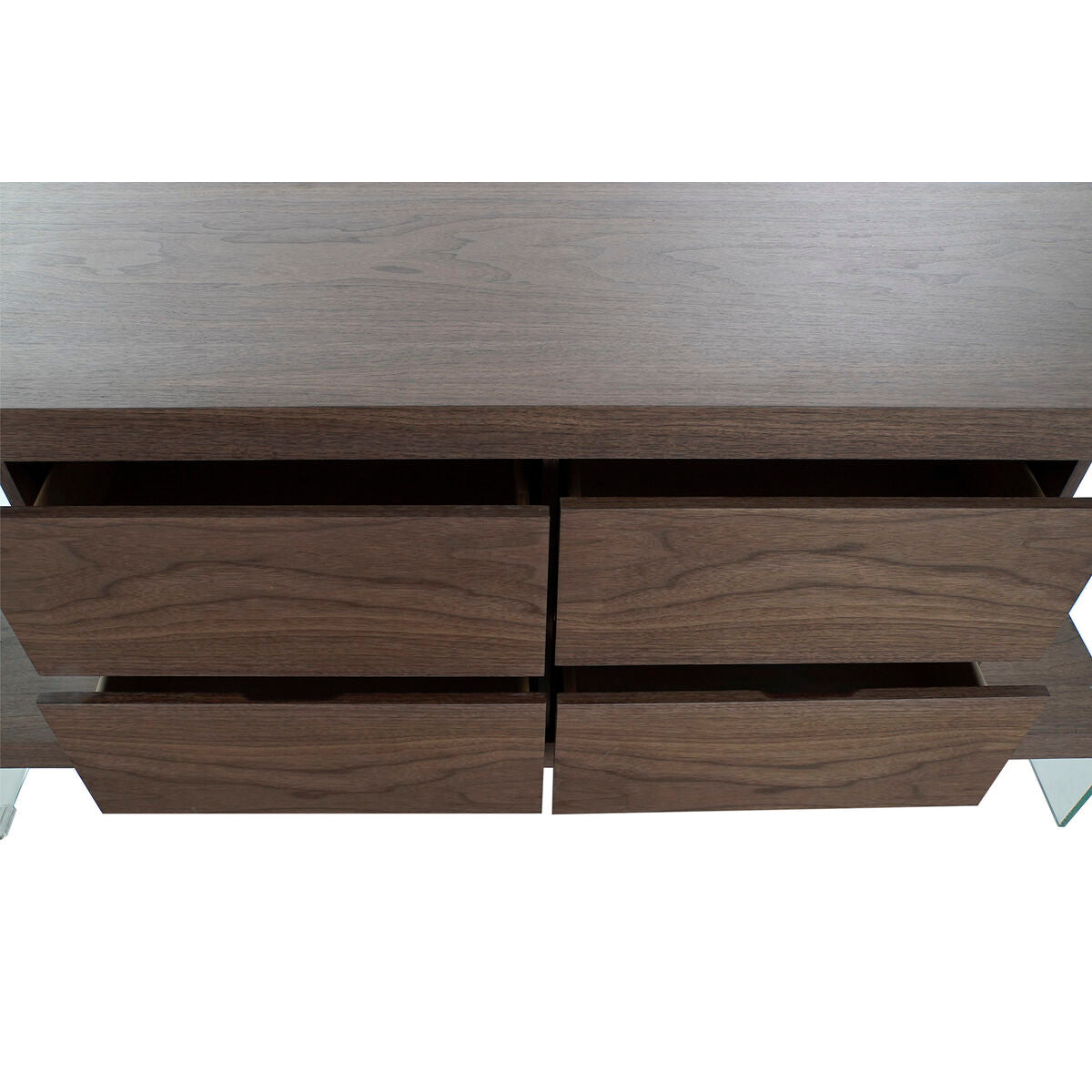 Buffet Design Moderne Home Decor Verre Bois MDF (160 x 45 x 80 cm)