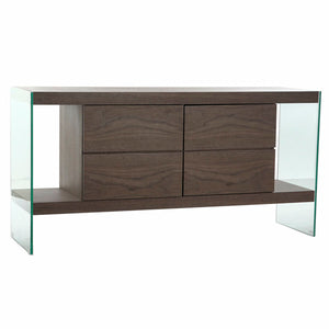 Buffet Design Moderne Home Decor Verre Bois MDF (160 x 45 x 80 cm)