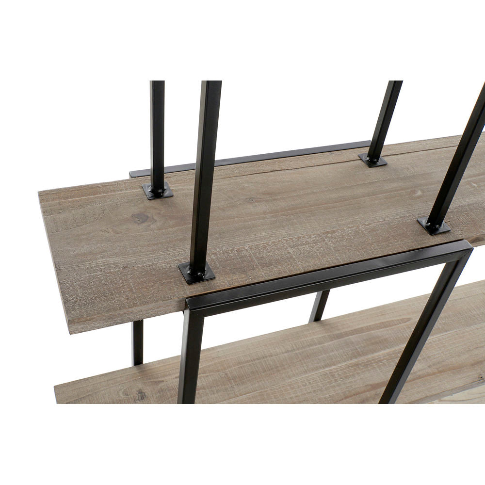 Shelves DKD Home Decor Brown Black Wood Metal (147 x 23 x 182 cm)