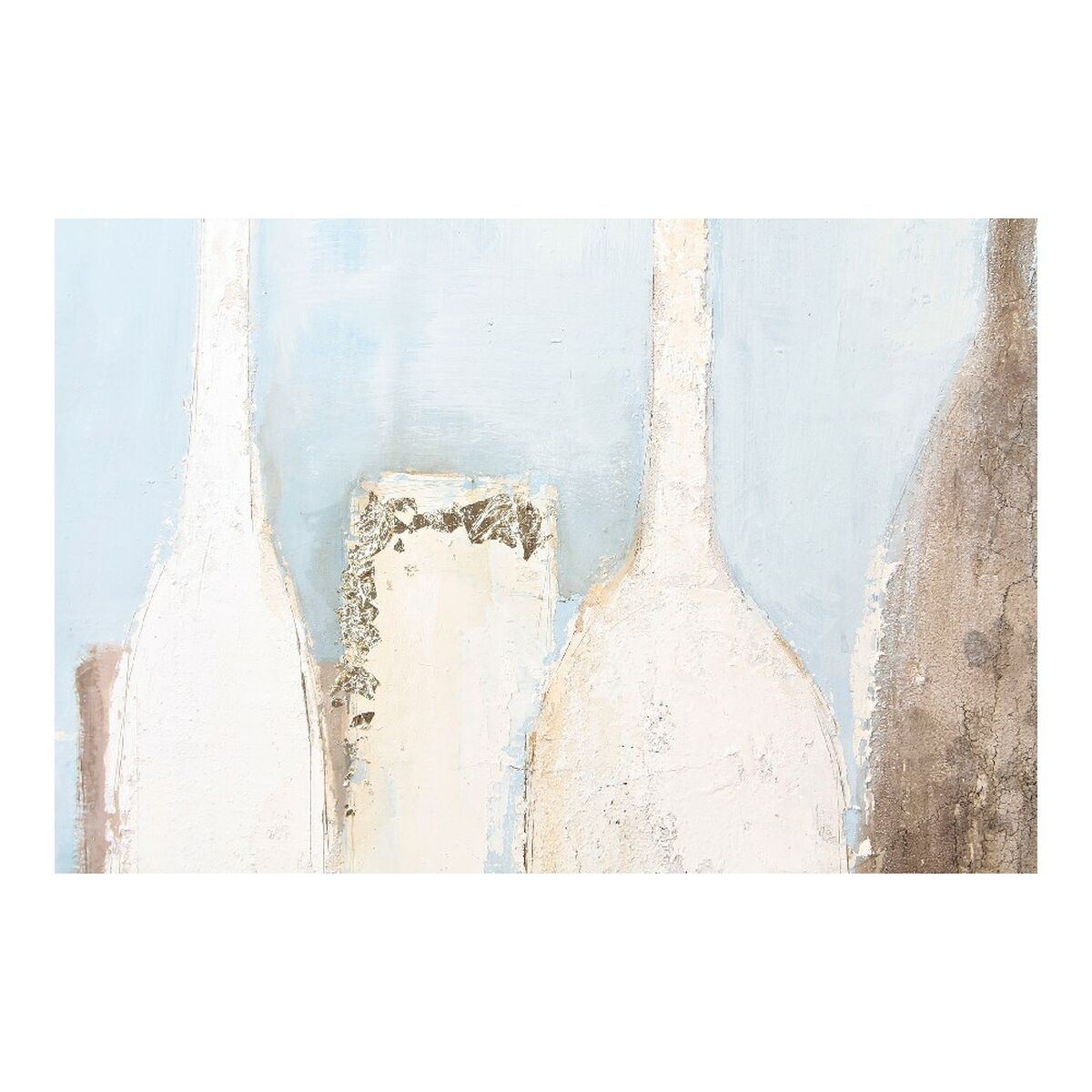 Cadre DKD Home Decor Botles Doré Bouteilles (100 x 4 x 100 cm) (2 Unités)