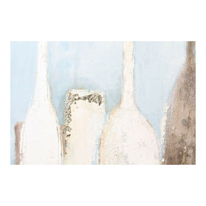 Cadre DKD Home Decor Botles Doré Bouteilles (100 x 4 x 100 cm) (2 Unités)