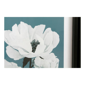Painting DKD Home Decor Flowers Flowers Modern (55 x 2,5 x 70 cm) (4 Units)