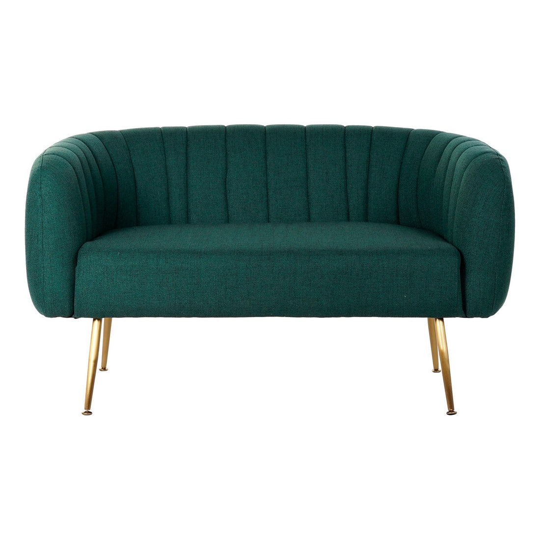 Sofa DKD Home Decor Green Polyester Metal Golden Glam (129 x 75 x 73 cm)