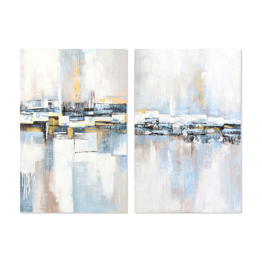 Painting DKD Home Decor Canvas Abstract MDF Wood (2 pcs) (80 x 3 x 120 cm)