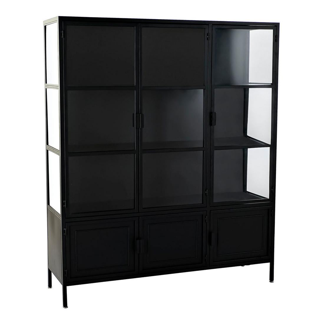 Shelves DKD Home Decor Black Metal Crystal (135 x 40 x 160 cm)